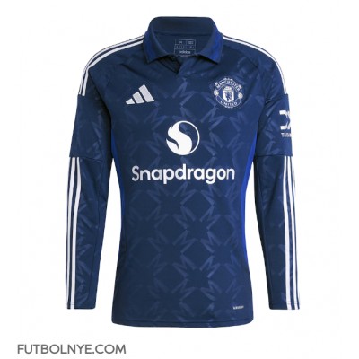 Camiseta Manchester United Visitante Equipación 2024-25 manga larga Camiseta Manchester United Visitante Equipación 2024-25 manga larga